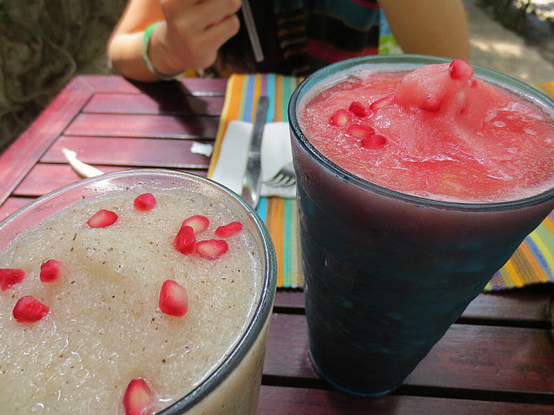 Horchata and Some Kind of Fruit Smoothie ...