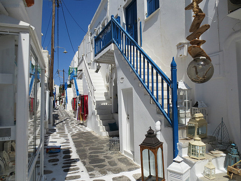 Stereotypical Whitewashed Greek Island Town