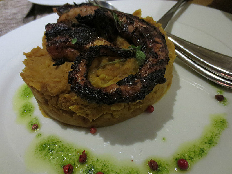 Octopus with Fava Bean Puree ...
