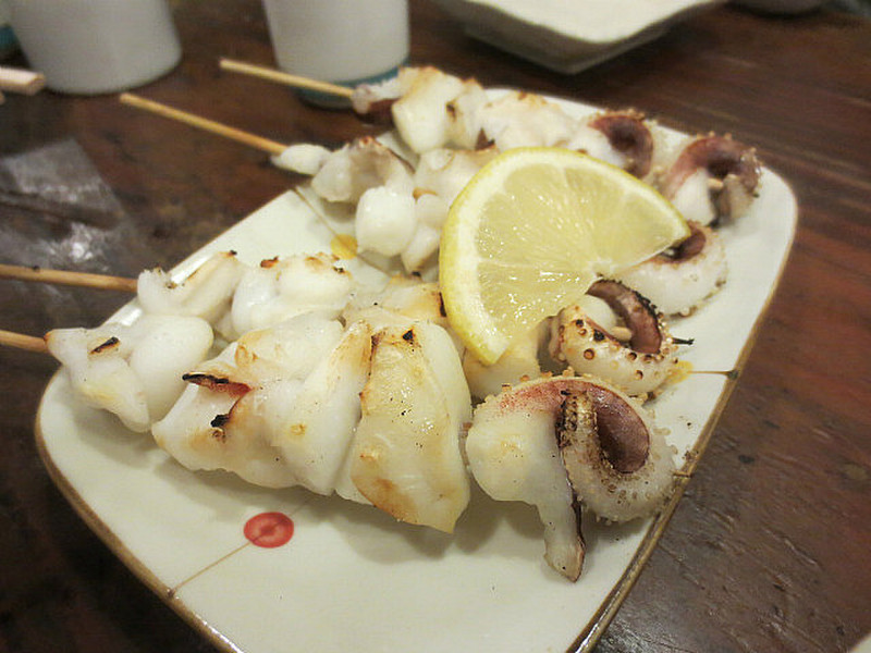Grilled Squid to Kick Off the Izakaya Experience
