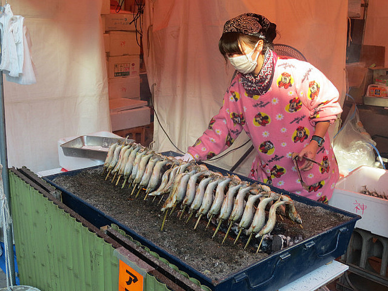 Grilled Fish On a Stick