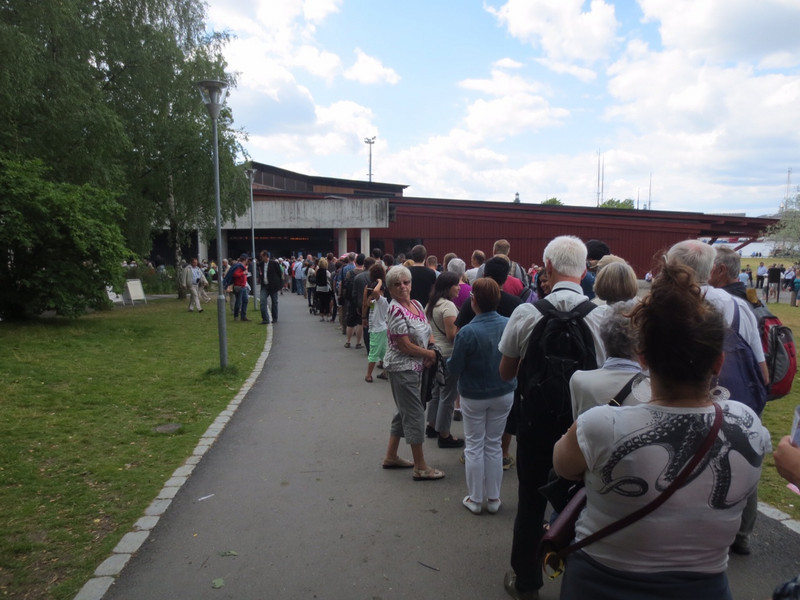 Lineup For the Vasa Museum ...