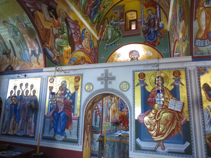Interior of the Serbian Orthodox Monastery
