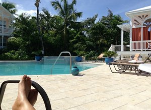 Lounging by the pool. Life. Is. Good.