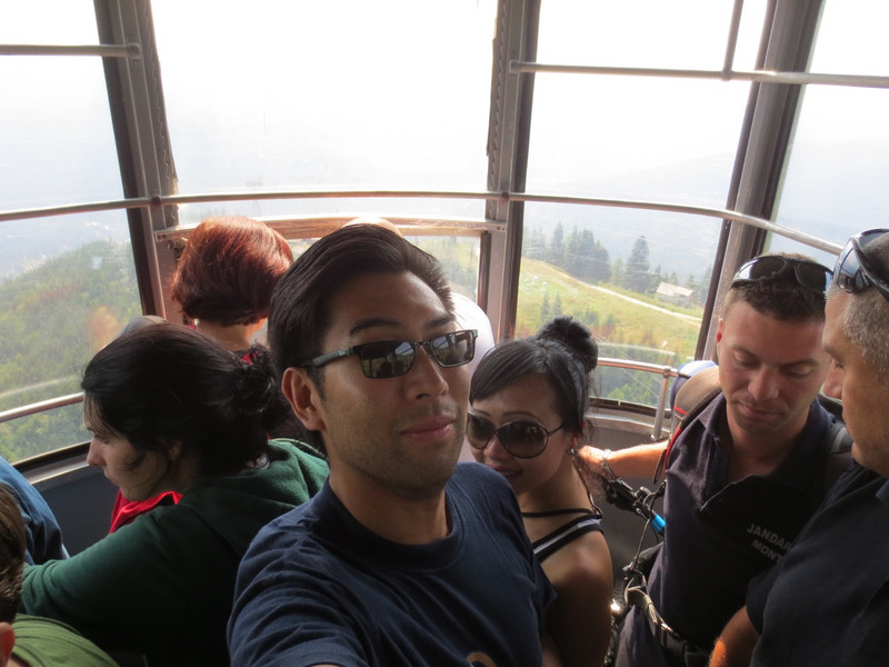 Crowded and Creaky Cable Car Up the Mountain