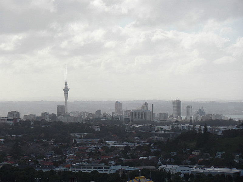 view Auckland from One Tree Hill