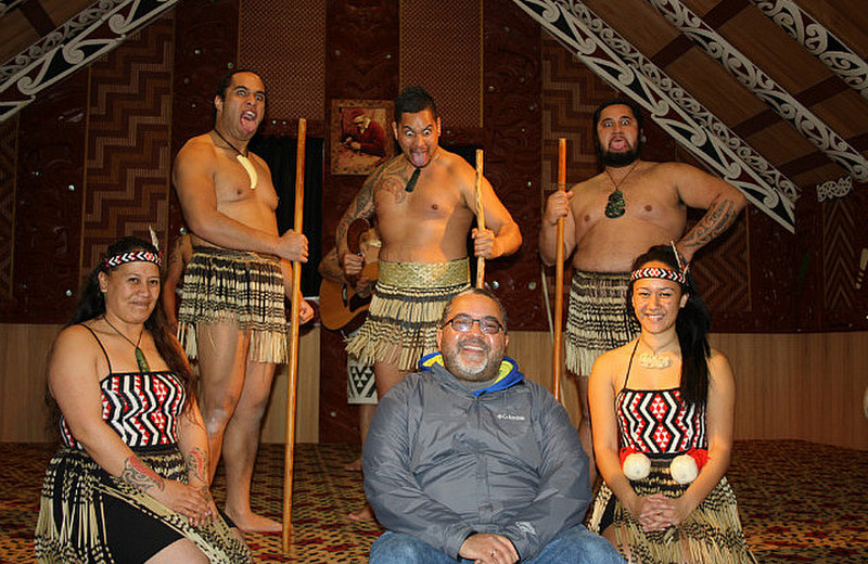 the chief and the Maori group