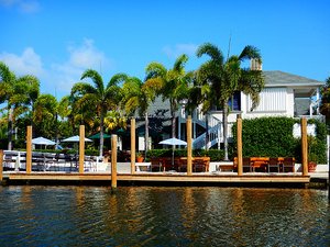 Dockside Grill has a perfect outside patio.