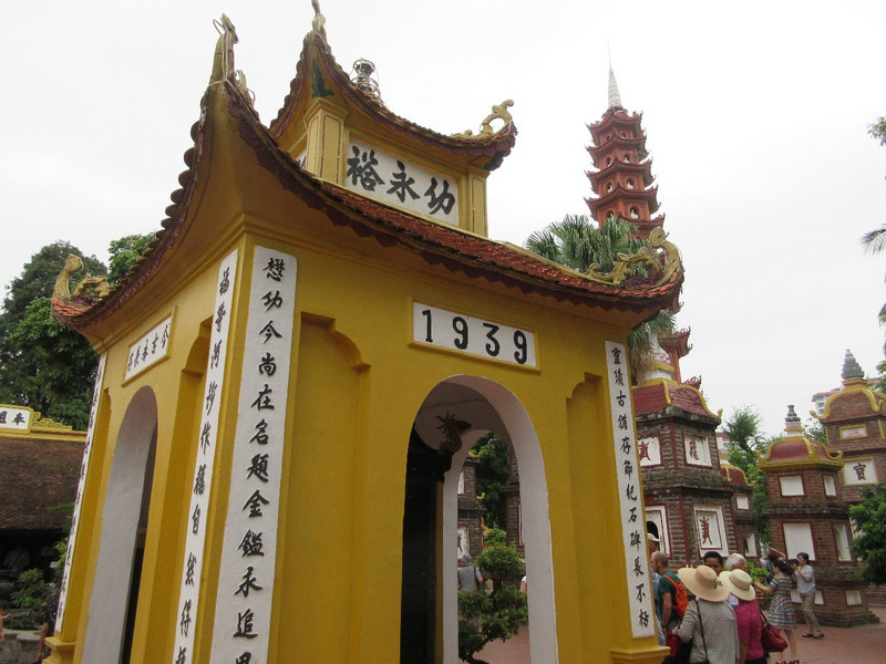 Tran Quoc Pagoda Looming in the Background