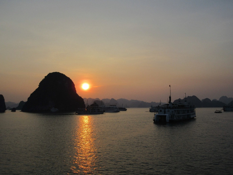 Not Quite Sunset at Halong ...
