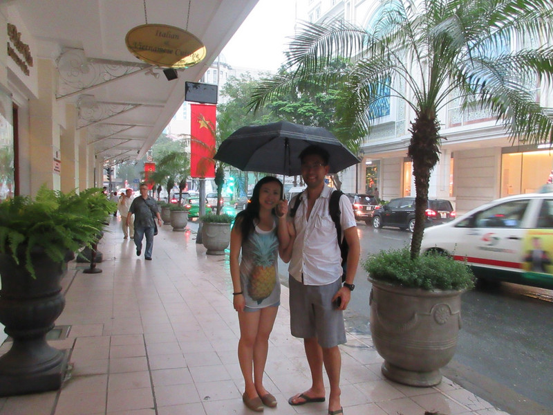 Romantic Stroll Through the Rain in HCMC