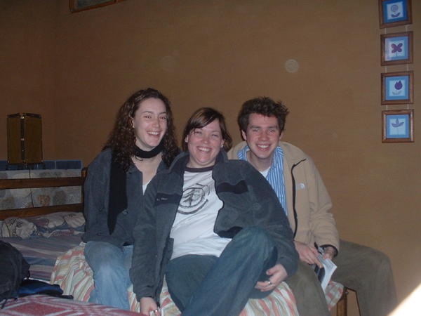 The travel partners: Andree, me and Nick