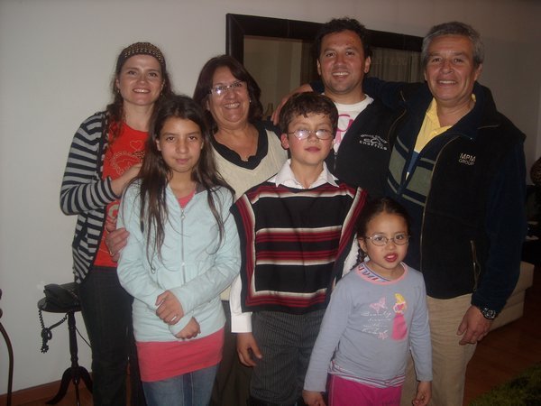 Carlos' family with Jorge's family