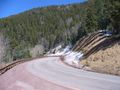 The road up to Santa Fe Ski Resort