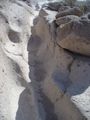 Deeply worn foot path -- Tsankawi