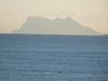 Gibraltar, in the distance