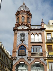 Sevilla building with Azulejos
