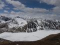 On Alakol Pass (3800m) looking at Alakol Lake