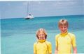Kids at Lime Cay