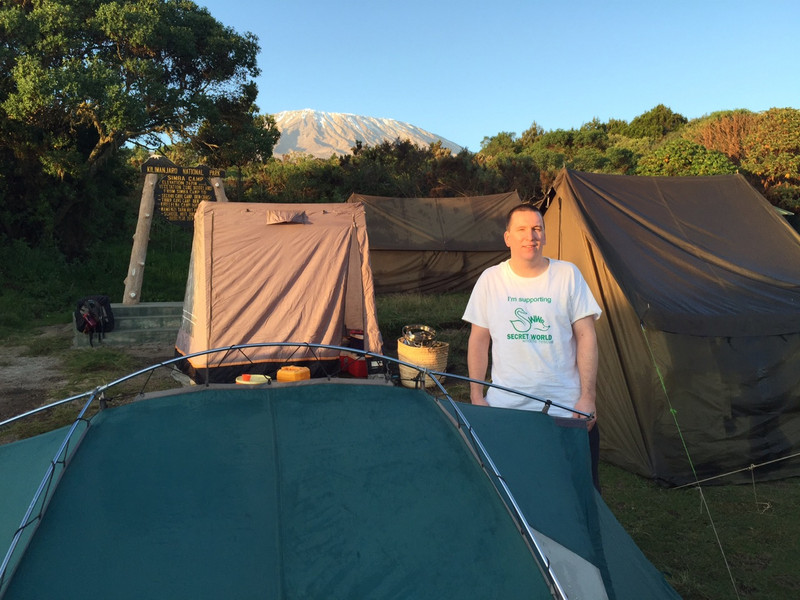 Me with Kilimanjaro in the background.
