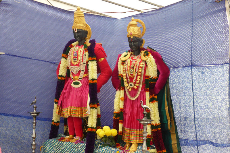 Statues at temple