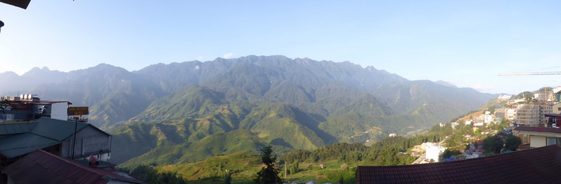Balcony view of Mt Fansipan