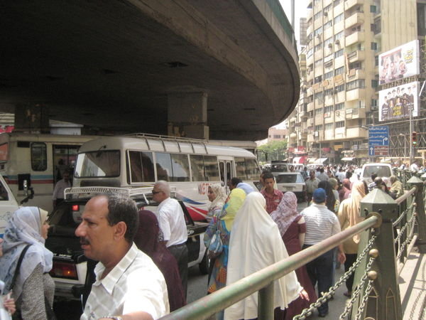 A typical street in Cairo