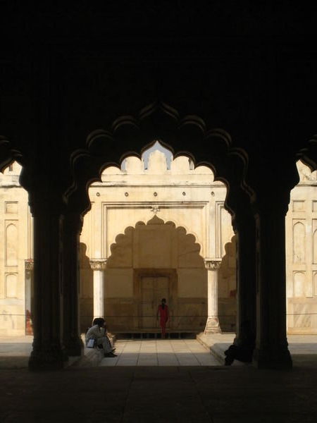 Throne Room arches in the Red Fort