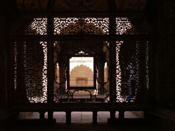 Carved Marble Screens, Red Fort