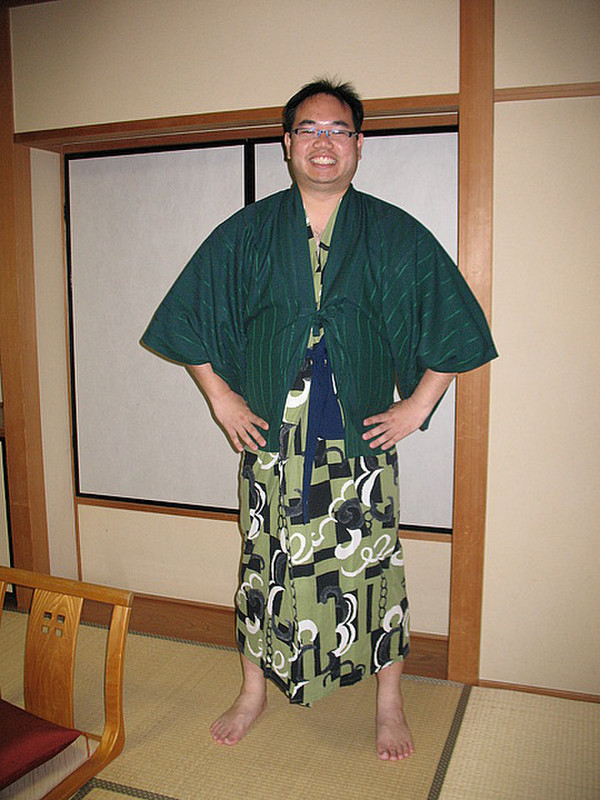In a kimono