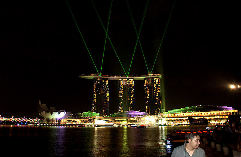 Marina Bay Sands light show