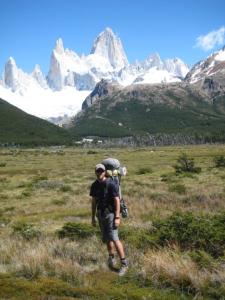 Our first glimpse of Fitz Roy