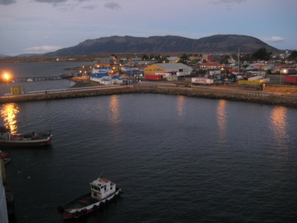 Puerto Natales from the Boat