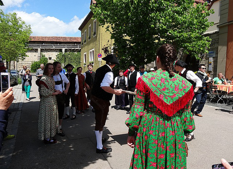 Traditional group performing outside our hote