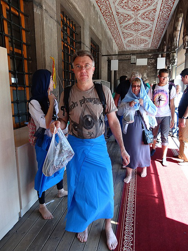Dressed for the Blue Mosque