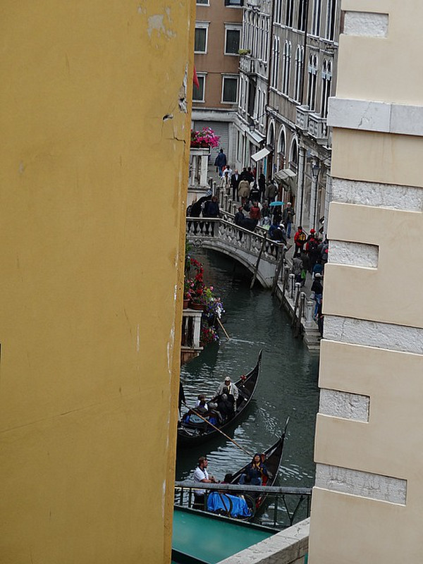 View of the canal from our room