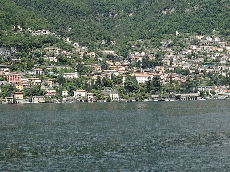 View of Lake Como from the speed ferry