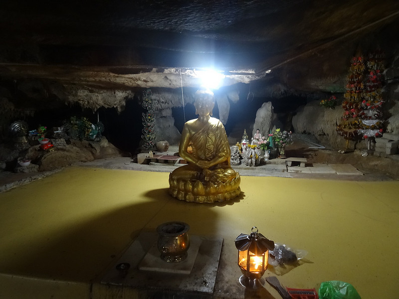 Cave under Thai temple