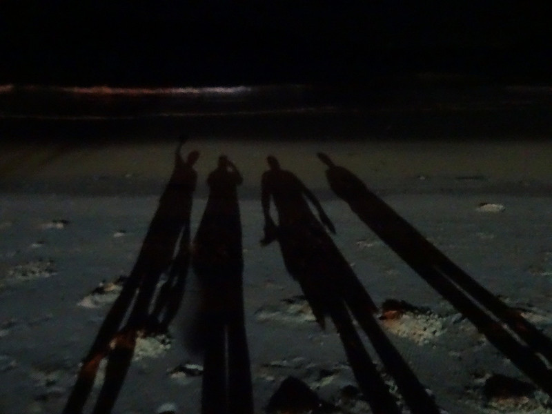 Shadows on the sand