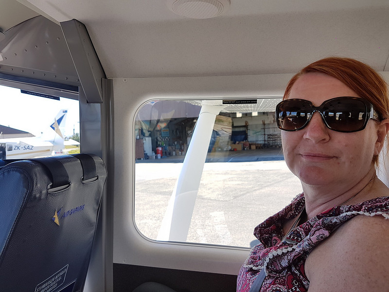 Kate in a small plane !