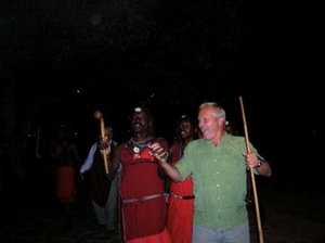 Ron doing the Masai hop