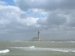 The Mosque across an angry sea