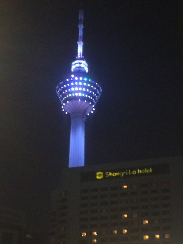 Menara Kuala Lumpur Tower all lit up!