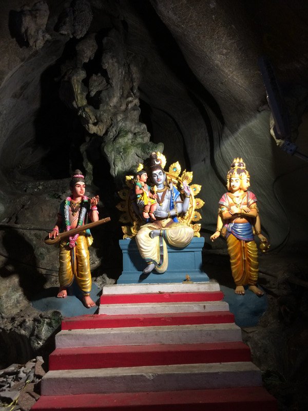 Statues built into Batu cave