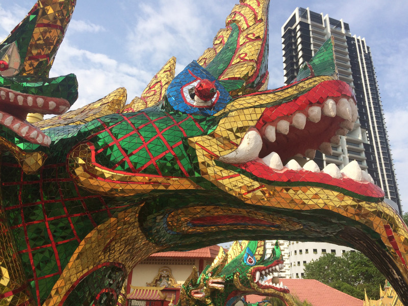 Dragon at Thai Buddhist temple - Penang