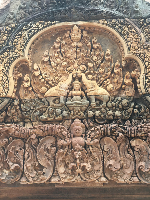 Banteay Srei Temple Mural detail - 10th Century