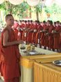 Monks having lunch