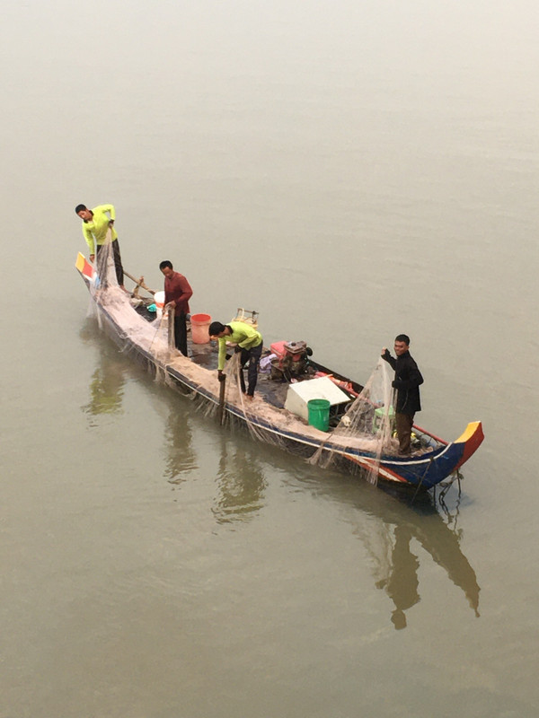 Fisherman on Mekong River