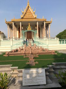 Royal Palace - Model of Angkor Wat in front