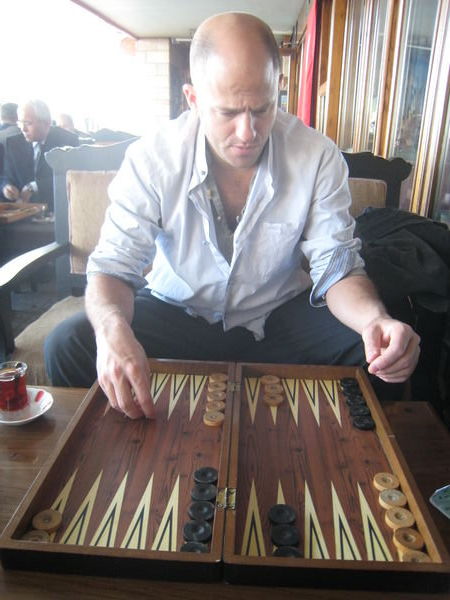 Passing time playing Backgammon